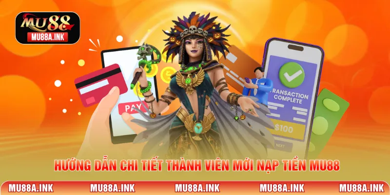 Hướng dẫn chi tiết thành viên mới Nạp tiền MU88