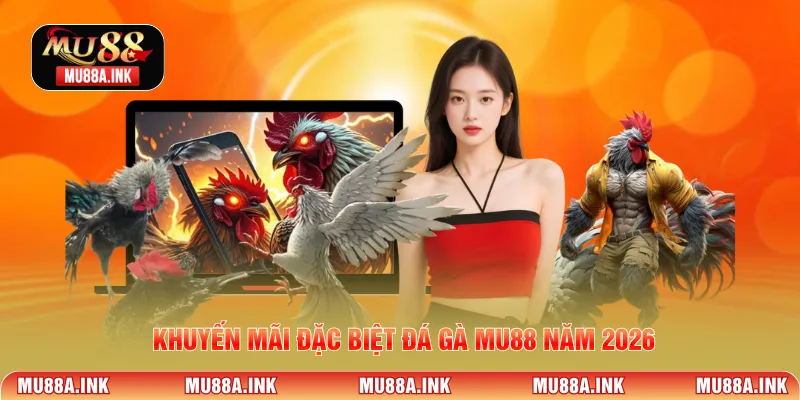 Khuyến mãi đặc biệt Đá Gà MU88 năm 2026